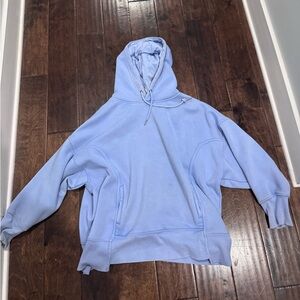 Free People Movement Sprint to the Finish Periwinkle Hoodie